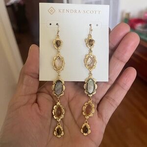 Gold Brown Mix Zarita Earrings